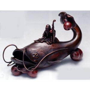 香炉 香立て｜ 整眠香炉 ｜剛信作 銅製 桐箱入 【高岡銅器 置物