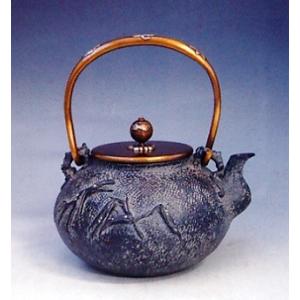 花器 薄端｜ 尺1富士山水 ｜剛信作 銅製 紙箱入り【高岡銅器】d94-03