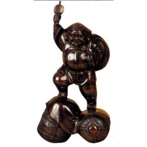 仏像 七福神｜ 鹿寿老人 ｜蝋型青銅（ブロンズ）製 桐箱入り【高岡銅器