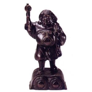 招福七福神 弁財天｜青銅(ブロンズ）製 紙箱入 【高岡銅器 置物