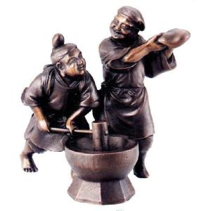 仏像 七福神｜ 鹿寿老人 ｜蝋型青銅（ブロンズ）製 桐箱入り【高岡銅器