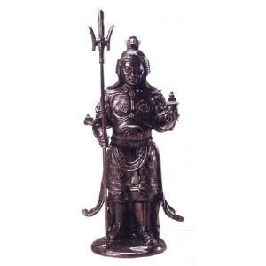 仏像 七福神｜ 鹿寿老人 ｜蝋型青銅（ブロンズ）製 桐箱入り【高岡銅器