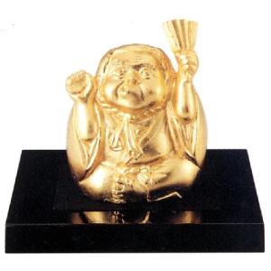 開運ダルマ 特大｜瑞峰作 鋳鉄製 紙箱入 花台・布団付 【高岡銅器 置物