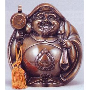 仏像 七福神｜ 鹿寿老人 ｜蝋型青銅（ブロンズ）製 桐箱入り【高岡銅器
