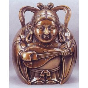 仏像 七福神｜ 鹿寿老人 ｜蝋型青銅（ブロンズ）製 桐箱入り【高岡銅器