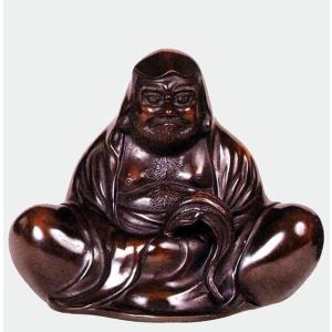 仏像 七福神｜ 鹿寿老人 ｜蝋型青銅（ブロンズ）製 桐箱入り【高岡銅器