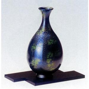 高岡銅器 銅製花瓶 寿形 五羽鶴 12号 美術工芸品 記念品 花活 : 日本