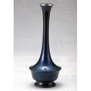高岡銅器 銅製花瓶 駒鶴首 美術工芸品 記念品 花活 一輪挿し : 日本