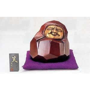 縁起物　置物　開運ダルマ　瑞峰作　青銅　ブロンズ製　高岡銅器 開運ダルマ｜瑞峰作 青銅(ブロンズ）製 紙箱入 花台・布団付