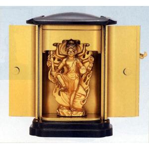 仏像｜ 不動明王座像 ｜仏師彫刻家 長田晴鳳作｜青銅（ブロンズ）製 桐