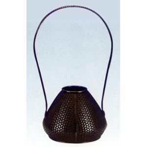 花器 花瓶｜ 鶴首8号 青銅色 ｜銅製【高岡銅器 置物】175d74-04