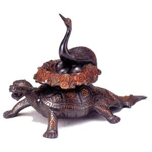 香炉 香立て｜ 新三茄子（なす） ｜ 銅製 桐箱入【高岡銅器 置物