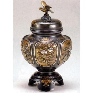 置物 吉祥｜ 尺6寸 松鷹 ｜雅章作｜青銅(ブロンズ)製【高岡銅器 置物