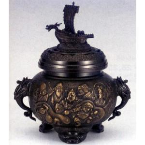 香炉 ｜香立て｜香炉 四神獣｜青銅(ブロンズ)製 紙箱入り｜高岡銅器