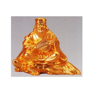 仏像 七福神｜ 鹿寿老人 ｜蝋型青銅（ブロンズ）製 桐箱入り【高岡銅器