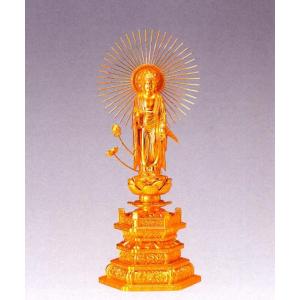天然 檜 総手彫り 『 裸 吉祥天 』 李建作 純金彩 水晶宝珠 木彫 彫刻