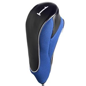 Andux ベルクロ ゴルフドライバーヘッドカバー ウッドポールキャップカバー ゴルフヘッドカバー MT/MG09-1