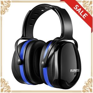 AVANTEK 防音イヤーマフ 遮音値34dB 金属なし 耐摩素材 超弾力性ヘッドバンド ANSI S3.19&amp;CE EN352-1認証済み 聴覚保護 (