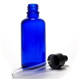 アロマ遮光瓶 50mL コバルト【スポイド付き...の詳細画像1
