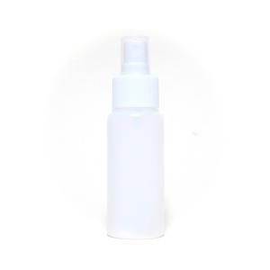 スプレーボトル  50ml PE ストレートボトル [ ボトル：半透明 ／ スプレー：ホワイト ]｜warmeburo
