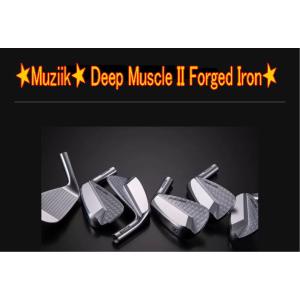 Muziik ムジーク On The Screw オンザスクリュー Deep Muscle II ディープマッスルII Forged IRON アイアン 6-P (5本セット)+ カスタムシャフト装着！｜warp-golf