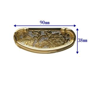 取っ手 つまみ/牡丹透丸カン 金色【ピッチ:5...の詳細画像2