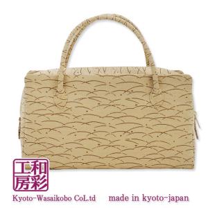 西陣織金襴オリジナル和装バッグ「総柄 利休バック」me006｜wasai-kobo
