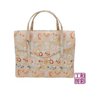 西陣織金襴オリジナル和装バッグ「横長被せ」mj159｜wasai-kobo