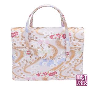 西陣織金襴オリジナル和装バッグ「横長被せ」mj160｜wasai-kobo