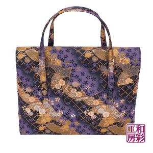 西陣織金襴オリジナル和装バッグ「横長被せ」mj-166｜wasai-kobo