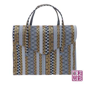 西陣織金襴オリジナル和装バッグ「横長被せ」mj-202｜wasai-kobo