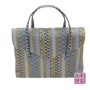西陣織金襴オリジナル和装バッグ「横長被せ」mj-203｜wasai-kobo