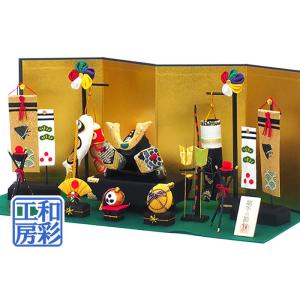 五月人形「端午の節句 金色兜 こいのぼり 飾りセ...の商品画像