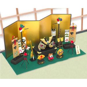 五月人形「端午の節句 金色兜 こいのぼり 飾り...の詳細画像4