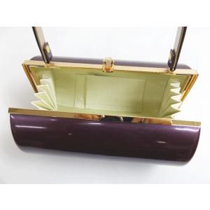 草履バッグセット エナメル 横丸型 紫色(金)...の詳細画像2