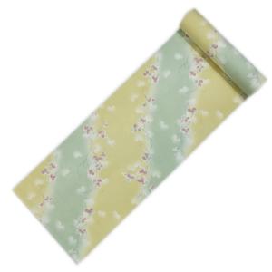 着物 反物 未仕立て 洗える 小紋 きもの 女性用 渋黄緑渋緑蔦