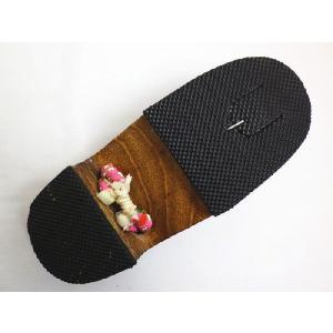 下駄 子供用 キッズ 女の子 焼桐茶台 濃ピン...の詳細画像3