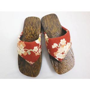 下駄 サンダル 子供用 キッズ 女の子 焼桐茶...の詳細画像3