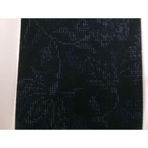 草履バッグセット 結城紬生地使用 正絹 黒地亀...の詳細画像5