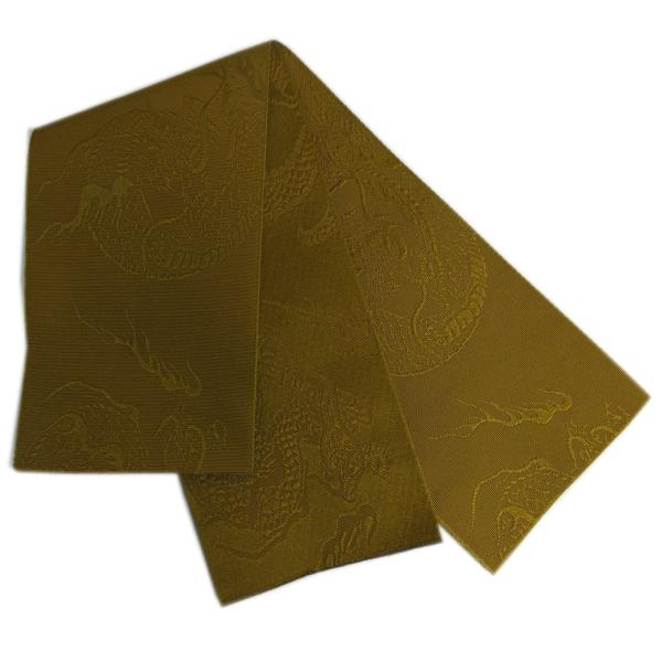 角帯 単衣 メンズ 男性 濃金茶色地龍 日本製 浴衣 着物 男物 紳士用