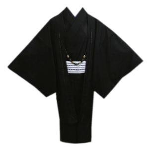 着物 袷 メンズ 男性 お仕立て上がり 5点セット グレー M L LL