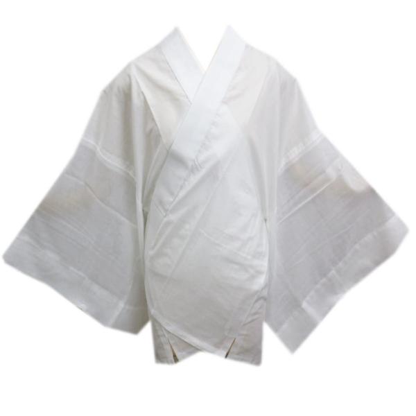 半襦袢 半じゅばん メンズ 男性 夏用 絽 紋紗 麻混 白色地白衿 Ｍ Ｌ 洗える 夏物 和装 着物...