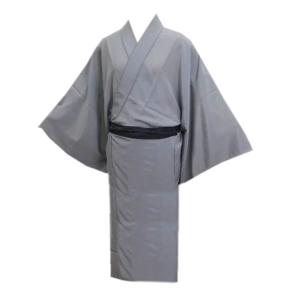 長襦袢 長じゅばん メンズ 男性 洗える グレー Ｍ Ｌ