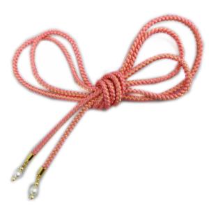 飾り紐 かざりひも 長尺 ピンク金パール玉 振袖 成人式 着物 浴衣 日本製