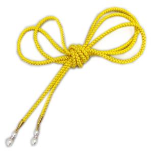 飾り紐 かざりひも 長尺 黄色金パール玉 振袖 成人式 着物 浴衣 日本製