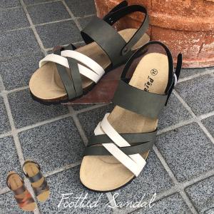 サンダル レディース 女性 Parade 1566 合皮 ぺたんこ ブラック ダーク