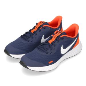 ナイキ ジュニア スニーカー レボリューション 5 GS NIKE REVOLUTION 5 (GS) BQ5671-410 ネイビー 子供