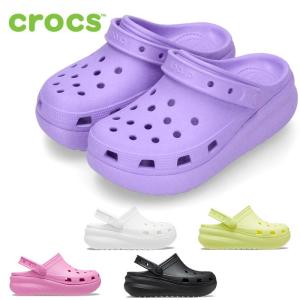 クロックス サンダル 厚底 キッズ crocs キューティー クラッシュ クロッグ 207708 ホワイト ブラック イエロー ピンク パープル 子供｜Parade ワシントン靴店