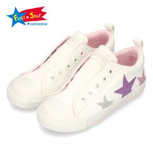 コンバース CONVERSE スニーカー キッズ 女の子 白 ホワイト スリッポン シューズ キャンバス CHILD ALL STAR N GLITT｜washington