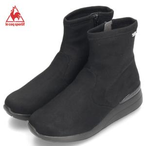 le coq sportif ルコック スポルティフ レディース ショートブーツ アンジェ II QL3UJD92BK BK 黒 ブラック セール 爆買